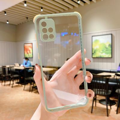 China Anti-fall Smartphone Cover transparent carcasa de telefono Shockproof Phone Case For Samsung Galaxy a71 for sale