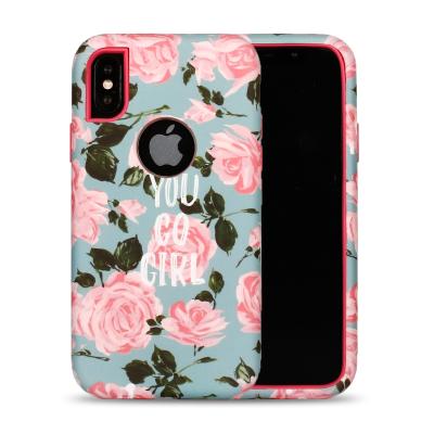 China Water Paste Full Cover Shockproof Custom Pattern Easy Assemble PC and Silicone Phone Case for sale