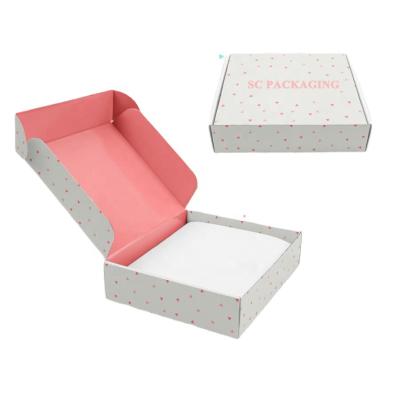 China Low Price Recyclable Skin Care Packaging Box Cosmetic Products Corrugated Folding Packaging Boxes for sale