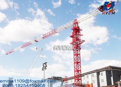 Cina QTZ160 Granata edilizia PT6022 60M Boom Faucet Flat Top Tower Crane L68 Mast in vendita