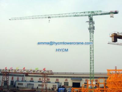 China 10t QTZ160 City Tower Crane PT6022 Flat Top Type with 60m Boom Length 2.2t Tip laod for sale