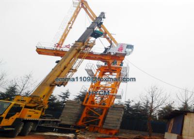 China 18 Tonnen Luffing Turm Kran D5520 55m Arbeit Jib Stromleitung zu verkaufen