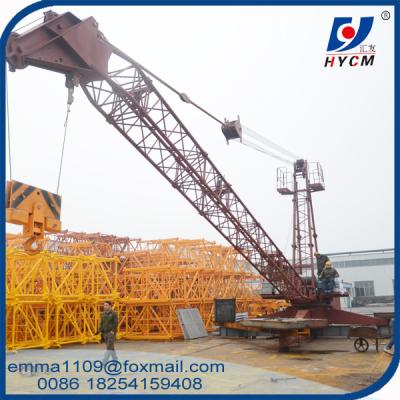 China QD1840 HYCM Luffing Jib Derrick Crane 8tons Max.Load 18m Boom Long Jib for sale