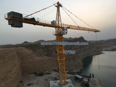 China 70M Arm Booom 20tons Load TC7050 Hammerhead Crane Tower 5m Mast Section for sale