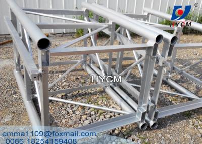 China Machinery Spare Parts 76*6mm Galvanized Mast Section For Building Hoist for sale