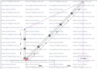 China Small Lifting Crane to Dismantle 4t Derrick Tower Crane On The Buildling Roof for sale