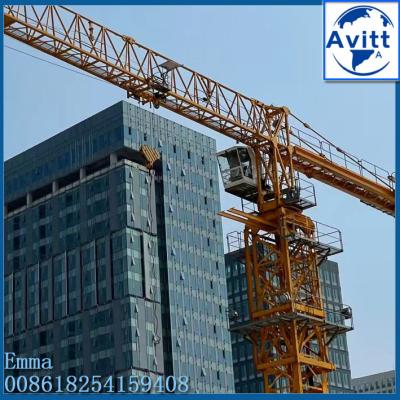 China 12 Tons QTZ250 7020 Used Tower Crane With L68B Mast Sections Made In 2019 Year for sale