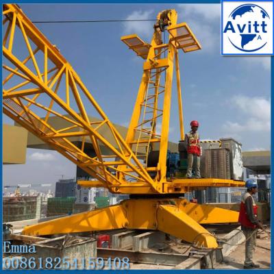 China QD60 Derrick Crane 24m Boom Length 2.0t End Load Specification for sale