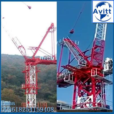 China Mast Crane QTD230-5520 Model Luffing Jib Crane Tower 18t Load 51m Height for sale