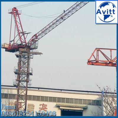 China D63 Jib Luffing Tower Crane fixa 24m Boom 2,0t End Load e 6t Max Load à venda