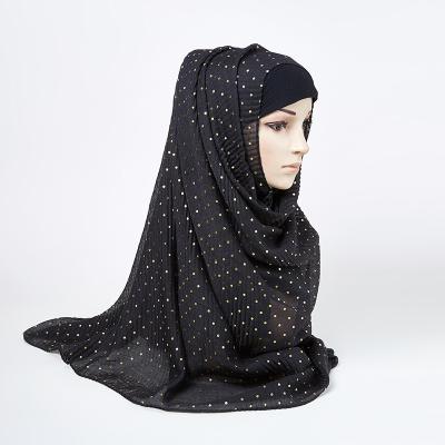 China Beautiful Popular Girls Women Ladies Stone Studded Big Oversized Maxi Soft Shawl Scarf Hijab Sarongs Wrap for sale