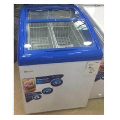 China Hotel Chest Freezer Freezer Top Glass Door 140L 240L 328L For Ice Cream Dispalying Commercial Use for sale