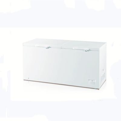 China Hot Sale Hotel Cheap Top Open Double Doors Refrigeration Equipment Chest Freezer Horizontal Freezer for sale