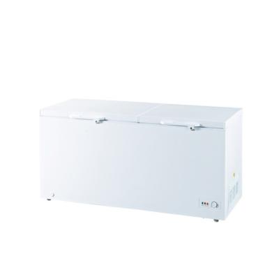 China Large Capacity Hotel Temperature Control 500/600/700 Liter Horizontal Electric Chest Freezer Refrigerator for sale