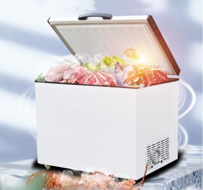 China White Top Open Hotel Large Ice Cream Shop Deep Frozen Chest Freezer for sale