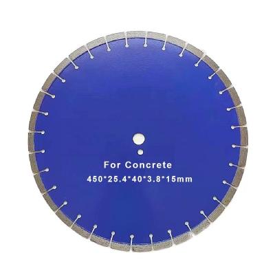 China High Speed ​​Soft Edge Wet/Dry Cutting Segmented Concrete 450mm18in Diamond Blades For Cutting Block Brick Cement Asphalt for sale