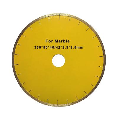 China High Speed ​​Edge Factory Custom 350mm Round Soft Diamond Cutting Tool Wet Cutting Saw Blade For Marble Granite for sale