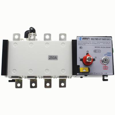 China 400V 4P 250A Dual Power Transfer Switch In and One PC Two Class Automatic Isolation Generator Transfer Switch NLQ4-250/4P for sale