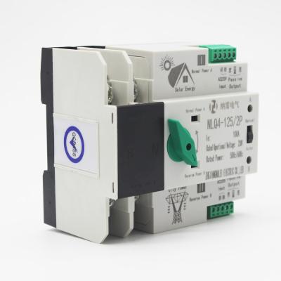 China PC 220V 100A 2P Dual Power Automatic Transfer Switch for sale