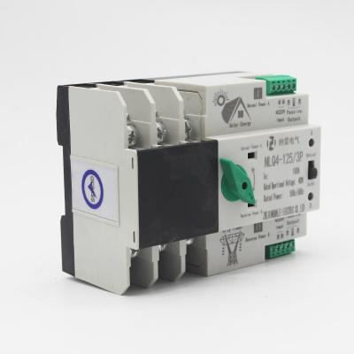 China PC 110V/220V Household Dual Power ATS Automatic Transfer Switch 3P/100A for sale