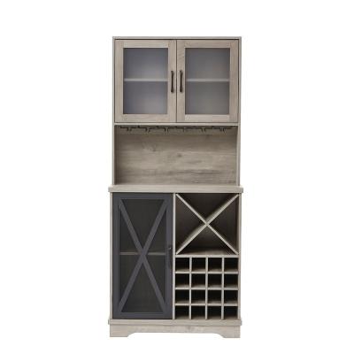 China (Other) Adjustable Living Room Wine Cabinet Bar With Wine Storage, Wooden Cabinet Bar Furniture Wine Storage Cabinets for sale