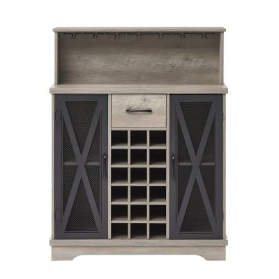 China (Other) Adjustable Living Room Wine Cabinet Bar With Wine Storage, Wooden Cabinet Bar Furniture Wine Storage Furniture for sale