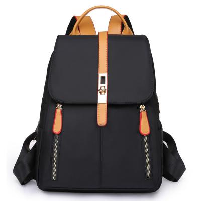 China New Large Capacity Leisure Lady Oxford Cloth Backpack Simple Travel Bag Anti-theft Student Backpack for sale