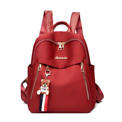 China Lady Oxford Cloth Double Shoulder Women's Bag Small New Fashion Soft Women's Backpack Large Capacity Bag for sale