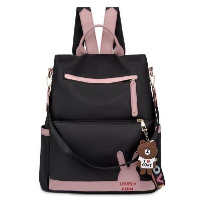 China 2022 New Trend Women's Lady Backpack Oxford Fashion Soft Cloth Anti-theft Waterproof Travel Women's Canvas Backpack for sale