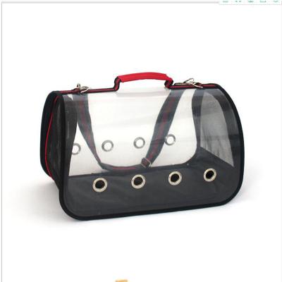 China New Fashion Cat and Dog Pet Purse Portable Traveling Transparent Messenger Shoulder Bag Pet Bag Breathable for sale