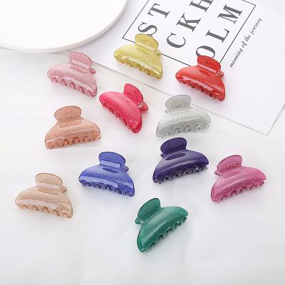 China Accessories wholesale CIO sparkle hair claw clips women hair accessories 6cm neon acrylic acetate Korean hair claw swim clip for sale