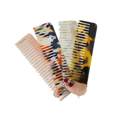 China Wholesale High Quality Colored Thin Hair Comb Acetate Cellulose Acetate Cellulose Hair Comb Healthy Antistatic Acrylic for sale