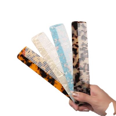 China Wholesale High Quality Thin Balance Comb Fashion Hair Acetate Cellulose Acetate Clippers Anti-static Comb for sale