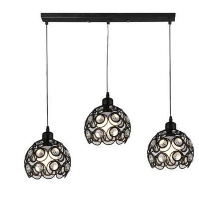 China Rectangle Tea Style Luxury Black Handmade Modern Room Chandelier Modern Pendant Lighting For Dinning Room Linear Light Fixture for sale