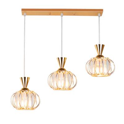 China Luxury Bright Modern Hotel Chandelier Iron Cafe Restaurant Glass Decoration Lights Lights For Modern Room Pendant Light for sale