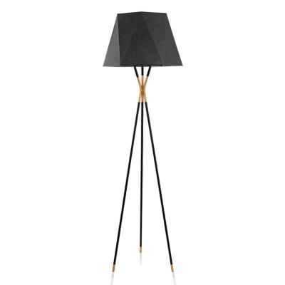 China Geometry Table Modern Nordic Industrial Simple Standing Luxury Black Bedside Reading Floor Lamp For Living Room zu verkaufen