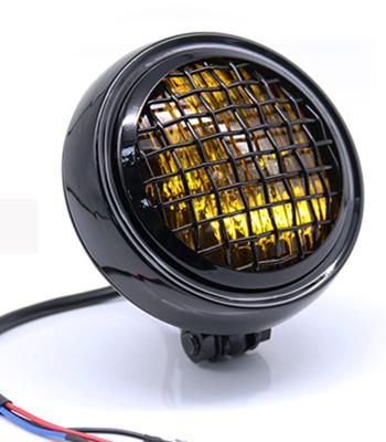 China Good Quality Motorcycle Light Around Grill Headlight Assembly For Motorcycles Cafe Racer Scooter Motorcycle Accessories for sale