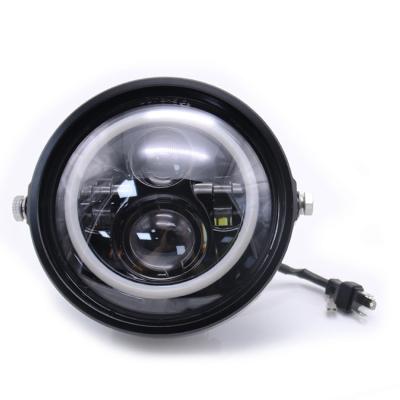 China Turn 7 Inch 40W Motorcycle Round DRL Led Projector Headlight For Jeep Wrangler Harley Truck Cafe Racer Motorcycle Accessories for sale