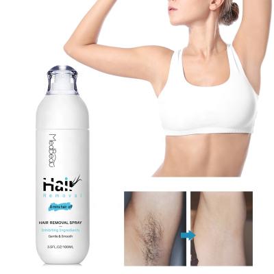 China 2 Mins Hair Removal Spray 80ml 100ml Body Haire Remove Spray Permanently Hair Removal Spray HP for sale