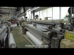 Producing insect nets for greenhouses