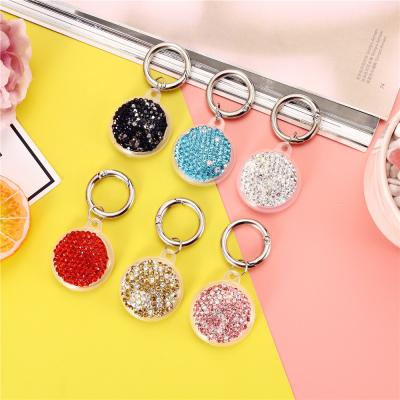 China Free Shipping Shockproof Elegant Luxury Women Girl Rhinestone Diamond Bling Crystal Case For Airtag Cover Key Chain Locator for sale