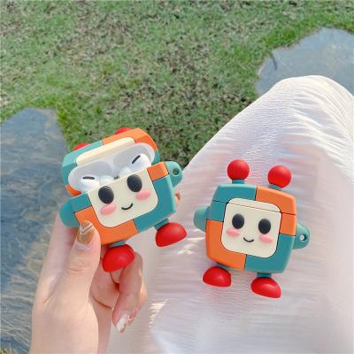 China Lightweight Free Shipping For AirPods 1 Case 2 Pro Funny Cover Device Compatible Robot Cute Adorable Machine for sale