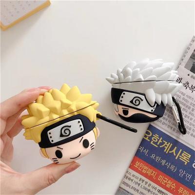 China Lightweight Doll Naruto Anime Hatake Kakashi Compatible For Apple Earphone Cover Case For Airpods Pro 1 2 Free Shipping for sale