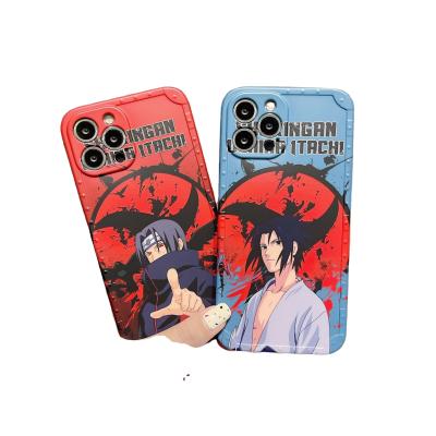 China Wholesale Free Shipping Anime Naruto Uchiha Itachi Sasuke Shockproof Cover Case For iPhone 13 pro x max Xr 11 pro 7 8 for sale