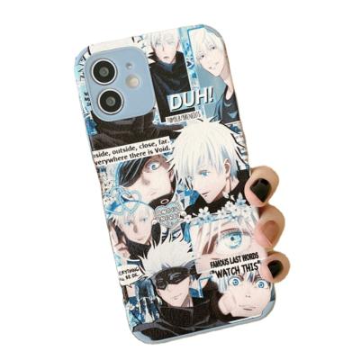 China Free Postage Anime Itadori Yuji Jujutsu Kaisen Gojo Satoru Shockproof Phone Case For iPhone 13 pro 13 12 pro xs max X 11 for sale