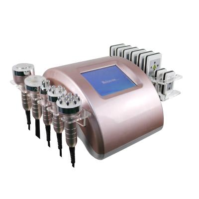 China Weight Loss Factory 6 in 1 Multifunctional Cavitation RF Lipolaser Face Weight Loss Fat Loss Beauty Spa Equipment for sale