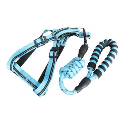 China Reflective LEGS SELF Cat Nylon Large Custom Step in Reflective Logo and Dog Harness Leash for sale