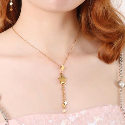 China Newest Design Jewelry Accessories Hot Selling Star Necklace Fancy Sets Golden FASHIONABLE Hot Bridal Set for sale