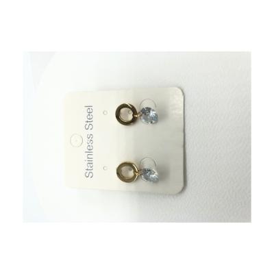 China New Style Cheap Wholesale Romantic Elegant Jewelry Stainless Steel Stud Earrings For Girls for sale