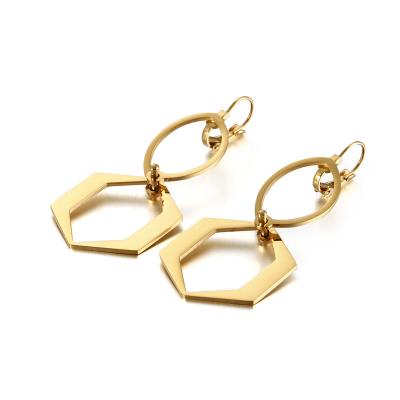 China Best Quality Gold Stainless Steel TRENDY KNOT Earring For Women With Different Color for sale